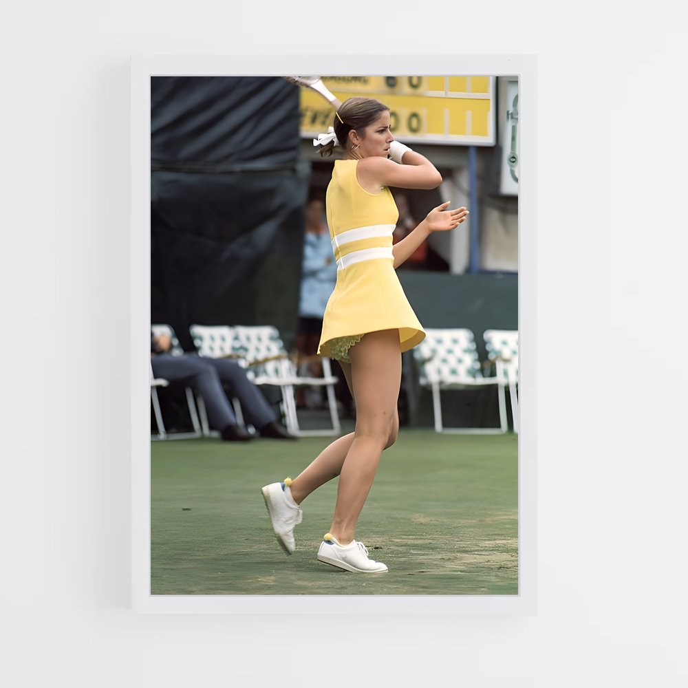 Poster La Championne en Jaune – affiche Tennis (vue 3)